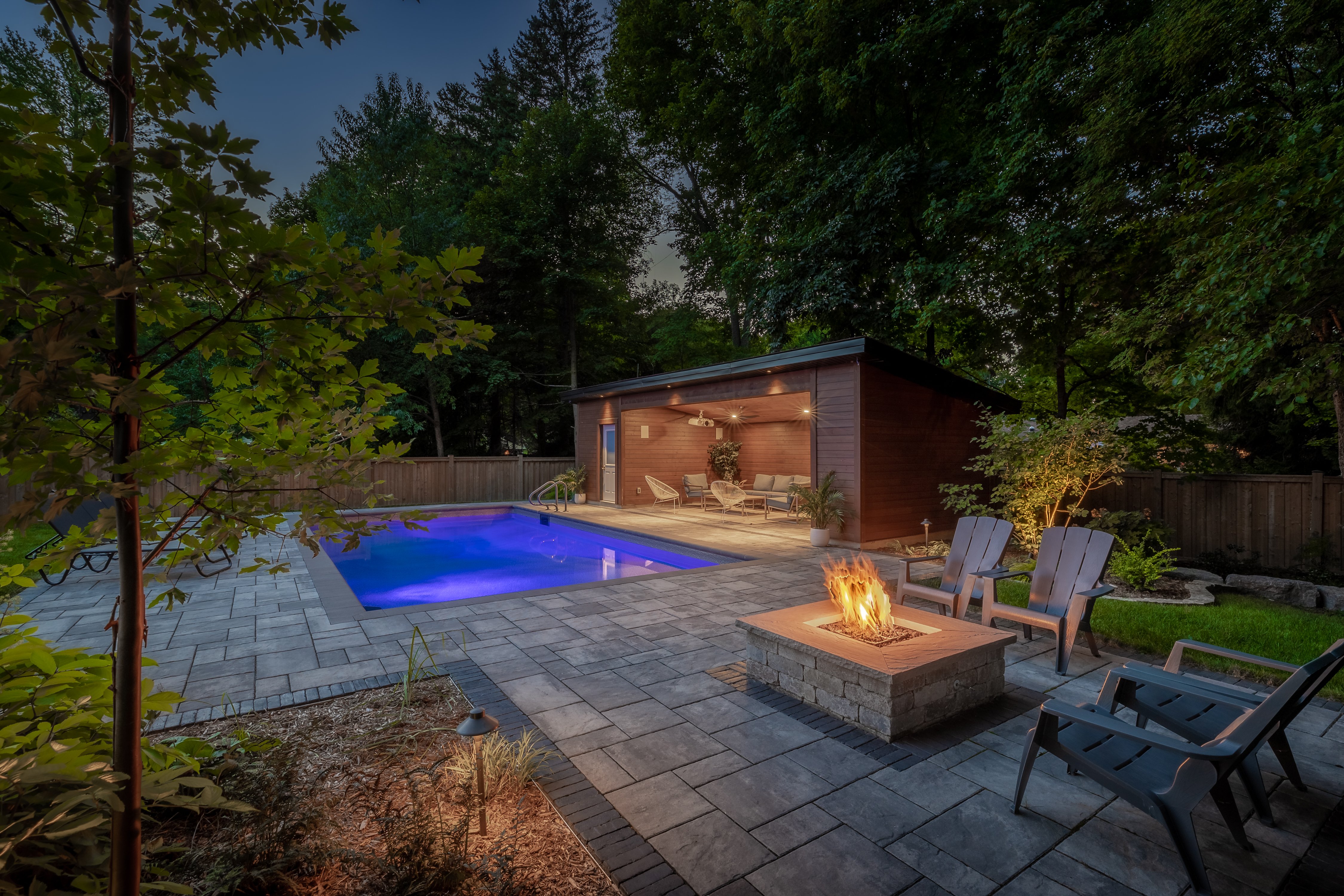 Landscape design, pavers, outdoor living, pool, plant beds, TLC Landscaping