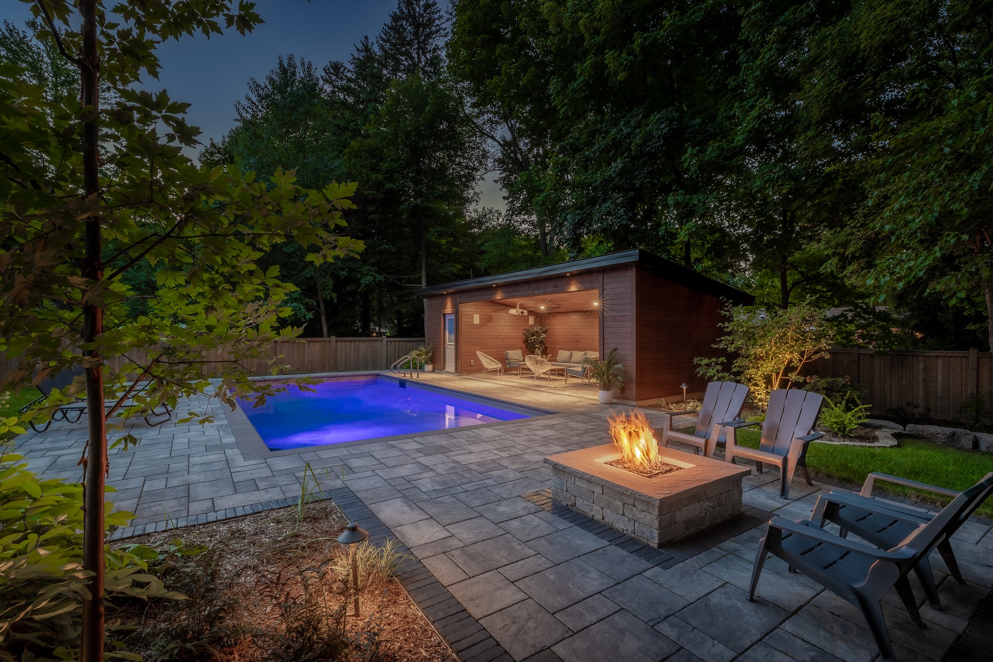 Landscape design, pavers, outdoor living, pool, plant beds, TLC Landscaping