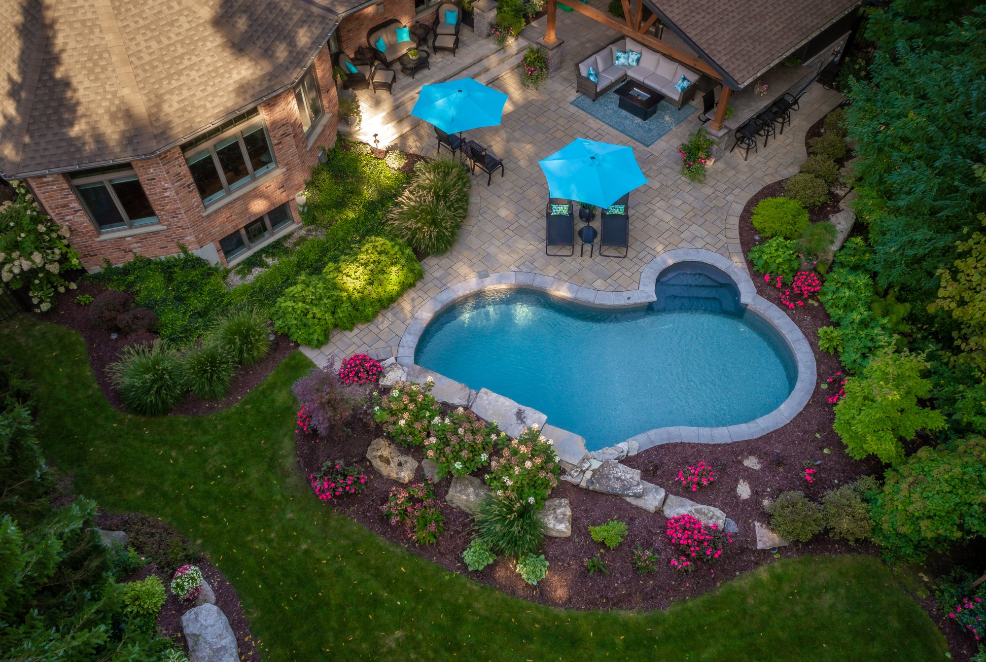 Landscape design, transform backyard, outdoor living, outdoor kitchen, TLC Landscaping