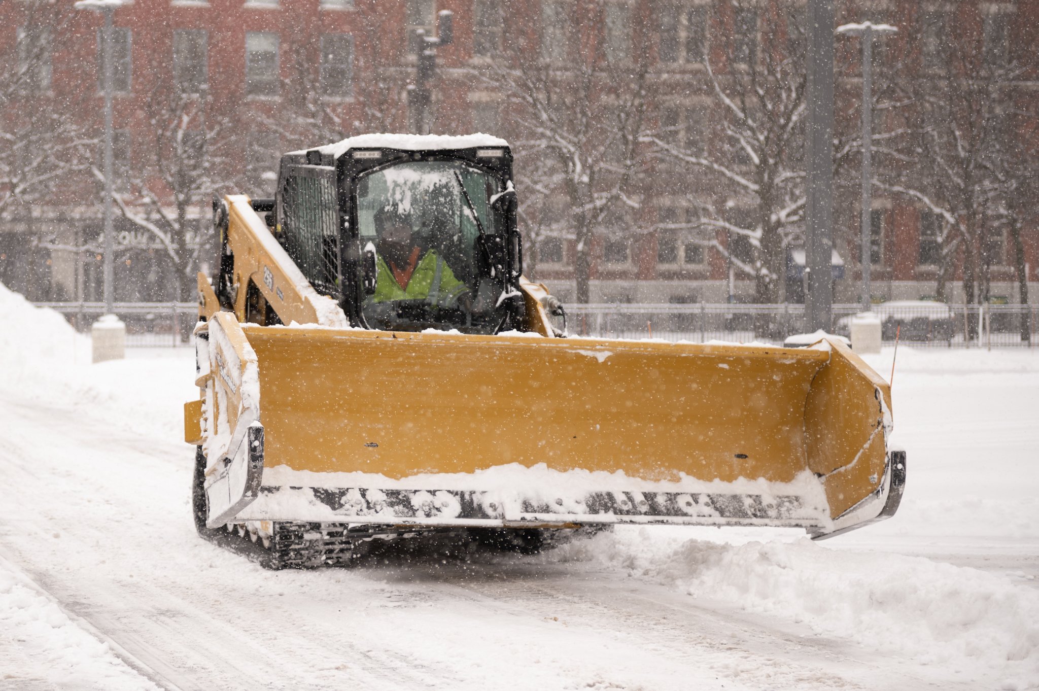 Snow plowing, snow removal, de-icing, lot clearing