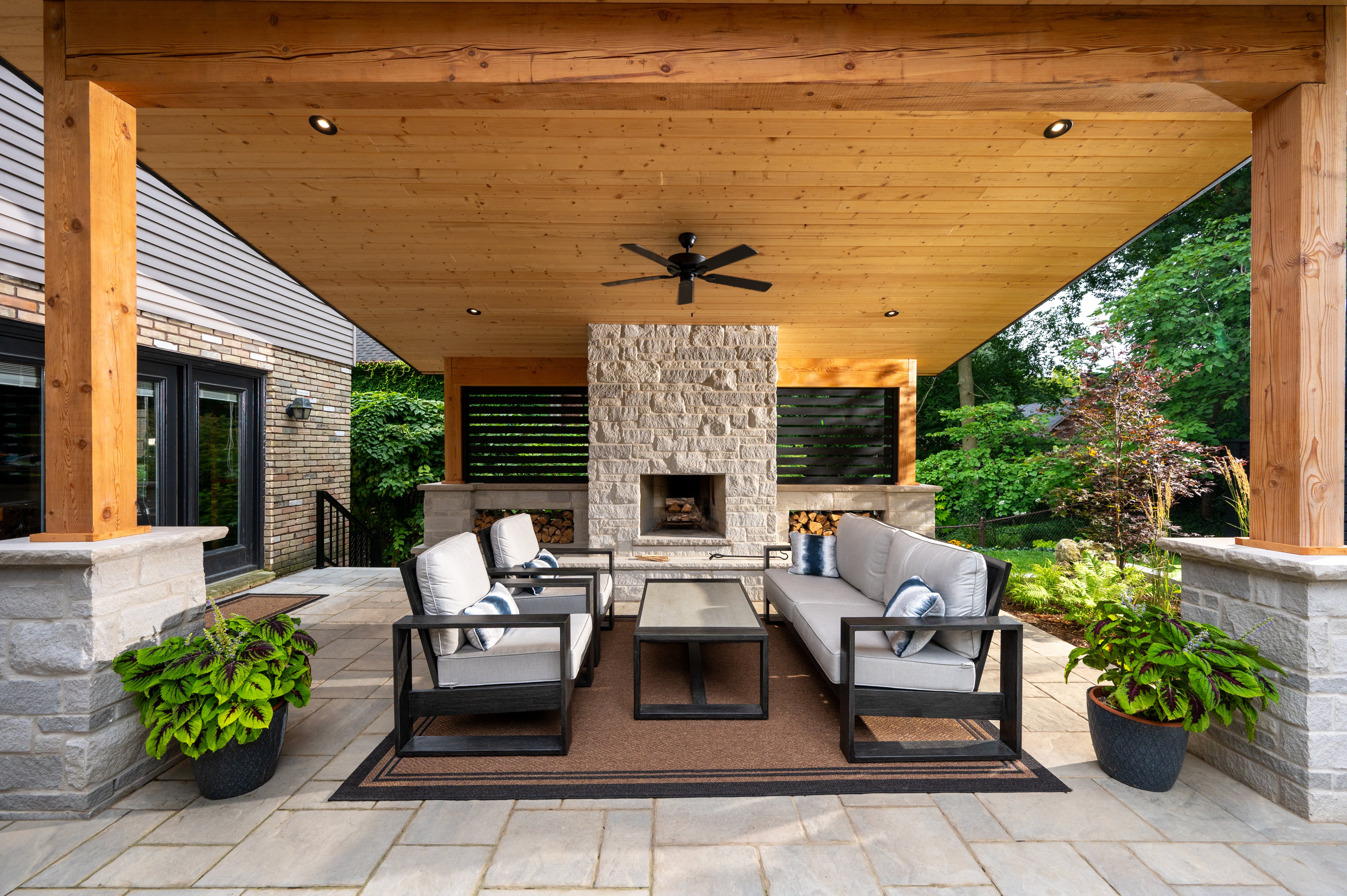 Outdoor structure, outdoor living, backyard design, TLC landscaping